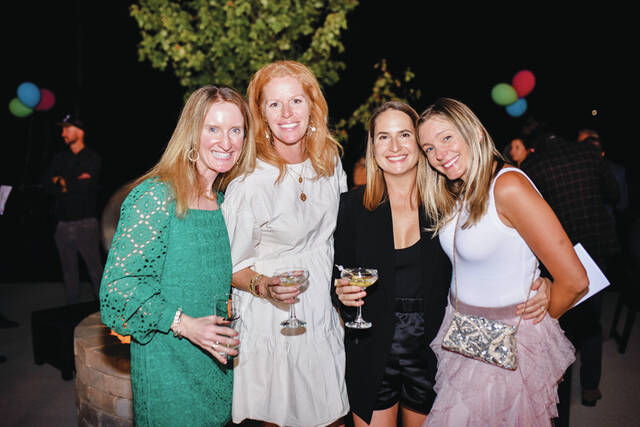 From left, Amy Roe, Susan VanFleet, Sarah Husted, and Jenny Arena, all of Terrace Park. Photo courtesy Stepping Stones.