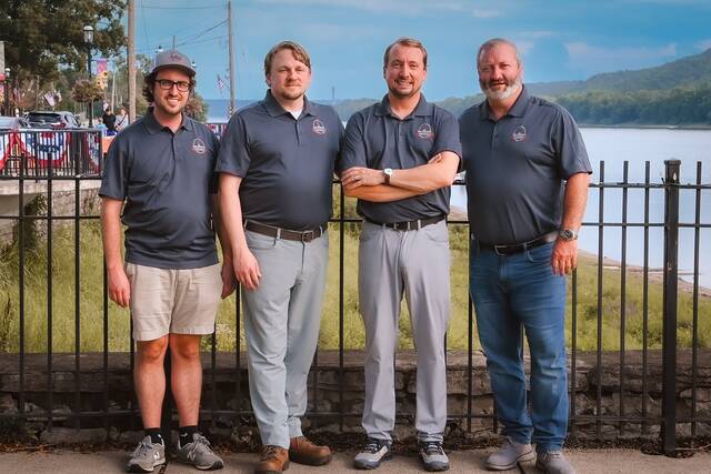 130050817_web1_DSC_9362
Pictured are the owners of New Richmond Distilleries. From left are Josh Crousey, Rod Crousey, Bill Bratner, and Ed Horgan