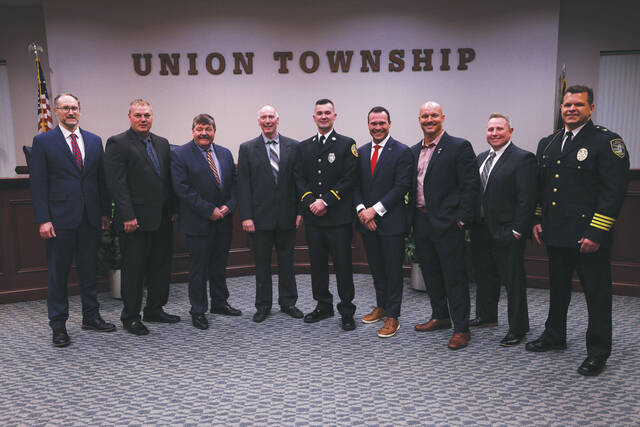130433634_web1_clements-2
During their meeting on Feb. 27, 2024, the Union Township Trustees appointed Austin Clements to be the next Union Twp. Fire Chief. Photo provided.
