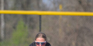 
			
				                                New Richmond second baseman Morgan Catron fields a ground ball during an American Division Southern Buckeye Athletic and Academic Conference game April 8, 2025, against Goshen at New Richmond High School.
                                 Photo by Sun Sports Reporter Jake Dowling

			
		