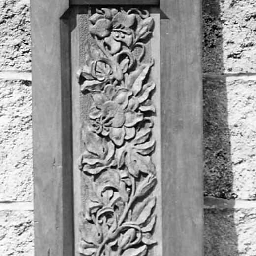 One of the many examples of woodcarvings at the former home of the Brown County Ursulines in St. Martin, Ohio.
