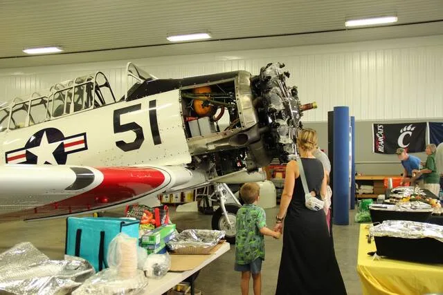 The host, Winemiller Farms, generously shared their space and their impressive collection of farm equipment and historic planes with guests. Photo courtesy Clermont Soil & Water.