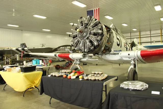 The host, Winemiller Farms, generously shared their space and their impressive collection of farm equipment and historic planes with guests. Photo courtesy Clermont Soil & Water.