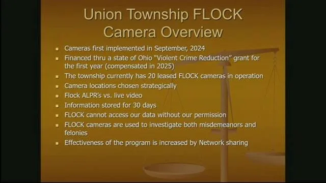 Overview of Union Twp.s Flock program.